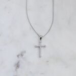 925 Silver Cross Pendant Necklace - Image 2