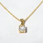 925 Silver Cushion Diamond Necklace - Image 11