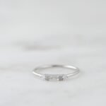 925 Silver Dainty Baguette Ring - Image 4