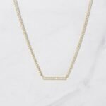 925 Silver Bar Necklace - Image 3