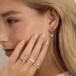 925 Silver Pearl Charm Hoops - Image 2