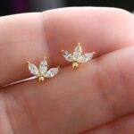 925 Silver Petal Studs Earrings - Image 6