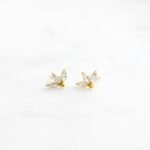 925 Silver Petal Studs Earrings - Image 4