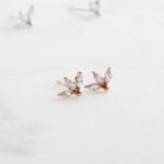 925 Silver Petal Studs Earrings - Image 5