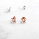 925 Silver Petal Studs Earrings - Image 3
