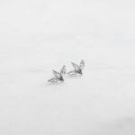 925 Silver Petal Studs Earrings - Image 2