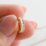 925 Silver Baguette Hoops Earrings - Image 7