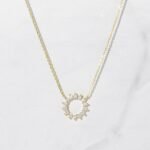 925 Silver Sunburst Necklace - Image 2