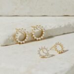 925 Silver Sunburst Studs Earrings - Image 5