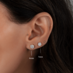925 Silver Classic Diamond Stud Earrings - Image 7