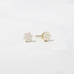 925 Silver Classic Diamond Stud Earrings - Image 3