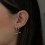 925 Silver Double Beaded Hoop Earrings - Image 7