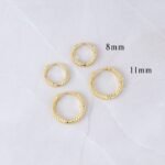 925 Silver Double Beaded Hoop Earrings - Image 6