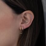 925 Silver Double Beaded Hoop Earrings - Image 4