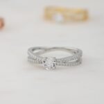 925 Silver Double Shank Diamond Ring - Image 2