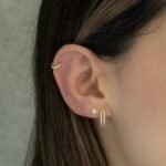 925 Silver Double Huggies Earrings - Image 5