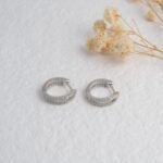 925 Silver Double Huggies Earrings - Image 2