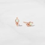 925 Silver Embellished Opal Studs - Image 3