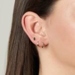 925 Silver Emerald Baguette Stud Earrings - Image 5