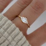 925 Silver Emerald Cut Engagement Ring - Image 6