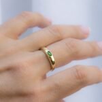 925 Silver Emerald Dome Ring - Image 7