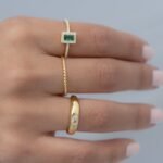 925 Silver Emerald Dome Ring - Image 5