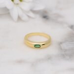 925 Silver Emerald Dome Ring - Image 3