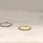 925 Silver Emerald Eternity Ring - Image 3