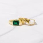 925 Silver Emerald Statement Ring - Image 9