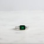 925 Silver Emerald Statement Ring - Image 5