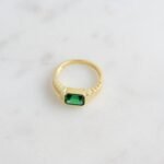 925 Silver Emerald Statement Ring - Image 3