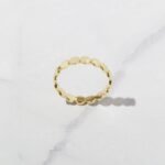 925 Silver Flat Beaded Ring - Image 7