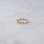 925 Silver Flat Beaded Ring - Image 4