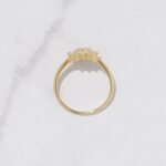 925 Silver Flower Engagement Ring - Image 2