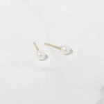925 Silver Freshwater Pearl Studs Earrings - Image 2