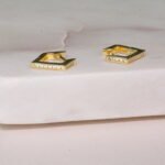 925 Silver Geometric Huggies Earrings - Image 5