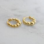925 Silver Graduated Beaded Hoop Earrings - Image 7