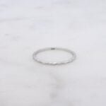 925 Silver Hammered Stacking Ring - Image 10