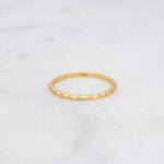 925 Silver Hammered Stacking Ring - Image 4