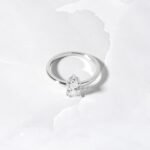 925 Silver Large Pear Engagement Ring - Image 6