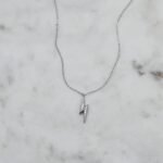 925 Silver Lightning Bolt Necklace - Image 3
