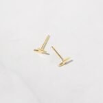 925 Silver Lightning Bolt Stud Earrings - Image 3