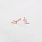 925 Silver Lightning Bolt Stud Earrings - Image 4