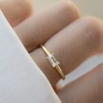 925 Silver Small Baguette Ring - Image 7