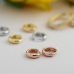 925 Silver Minimalist Huggies Earrings - Image 3