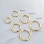 925 Silver Minimalist Hoop Earrings - Image 7