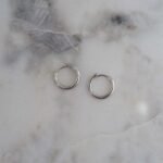 925 Silver Minimalist Hoop Earrings - Image 3