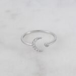 925 Silver Moon Ring - Image 3