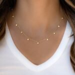 925 Silver Opal & CZ Charm Necklace - Image 4