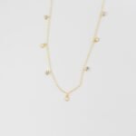 925 Silver Opal & CZ Charm Necklace - Image 2